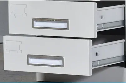 Modern Steel File Cabinet with Key Lock Durable Multi-Drawer Storage for Office & Bedroom Use