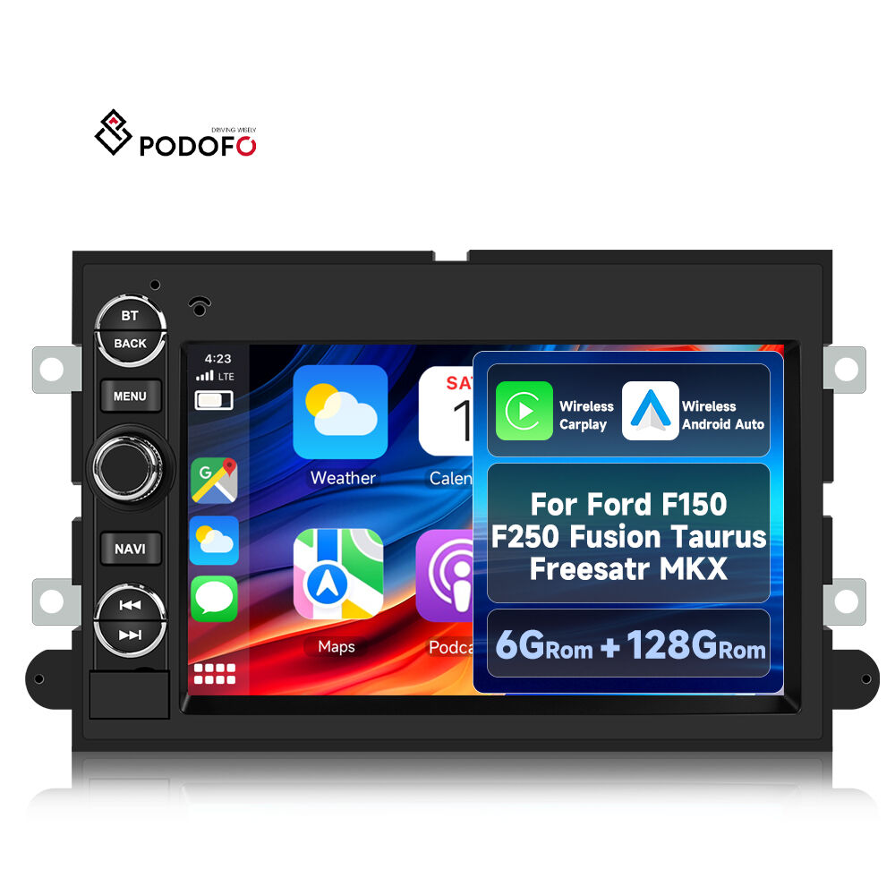 Podofo for Ford F150/Focus/Montego/Mustang 7'' 6+128G Wireless CarPlay Car Radio Stereo Android Auto GPS WiFi OEM Wholesale A4346