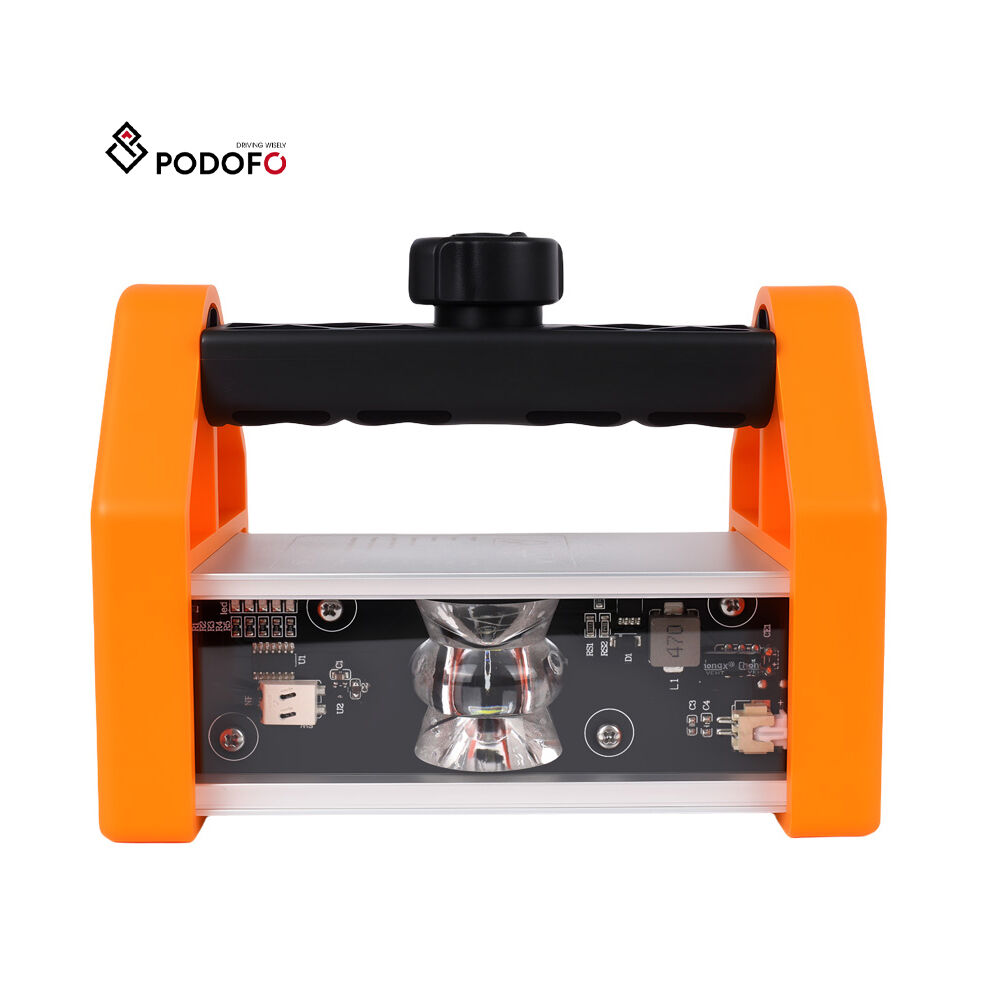 Podofo 15W LED Wall Polishing Light Portable Work Light with Handle Bracket Drywall Tools Lamp Paint Lamp Sanding Auxiliary Tool X3102EUOG 