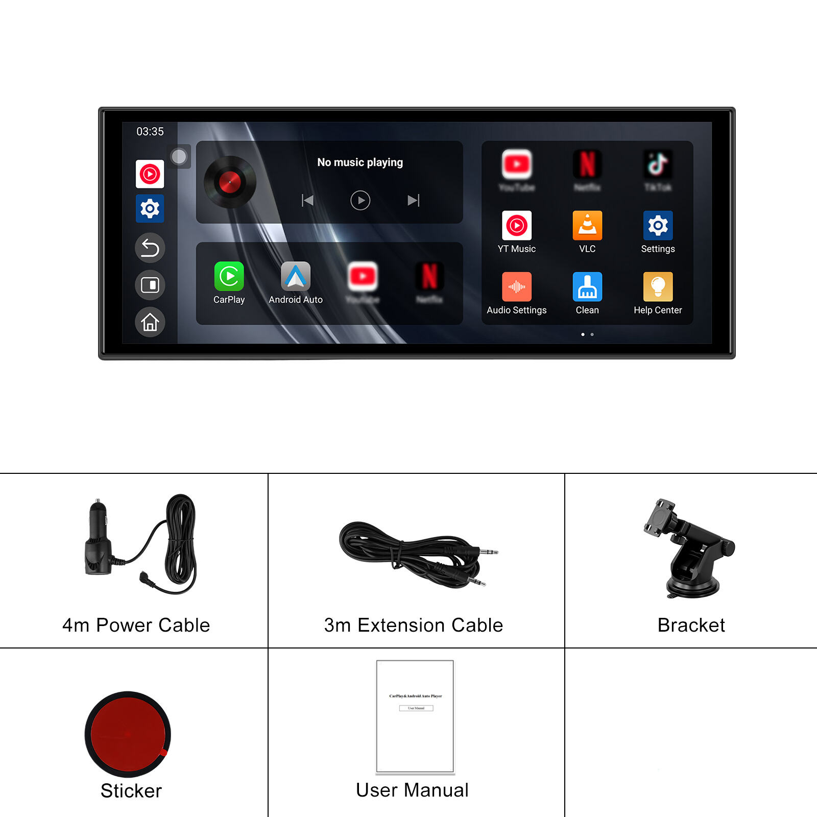 REAKOSOUND 10.1 Inch 1 Din Android Autoradio Autoradio GPS Navigatie WIFI Auto DVR Bluetooth FM Auto MP5 Speler Auto Video Stereo USB Multimedia kopen vanaf een prijs van 132