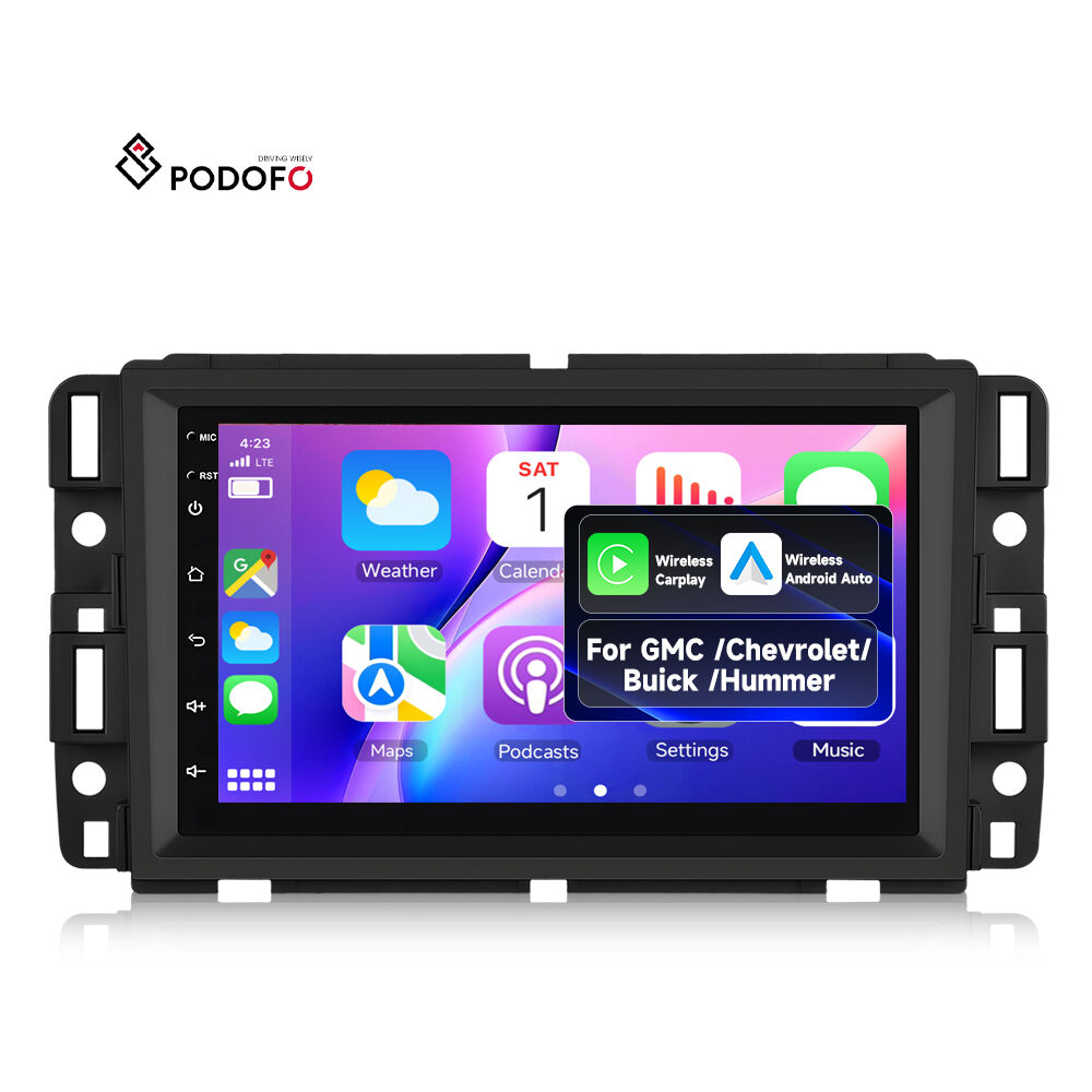 Podofo for Chevrolet Buick GMC HUMMER Car Stereo 7-inch 4+64G Android Car Radio Wireless CarPlay/Android Auto GPS WIFI Wholesale Android Car Radio A4400