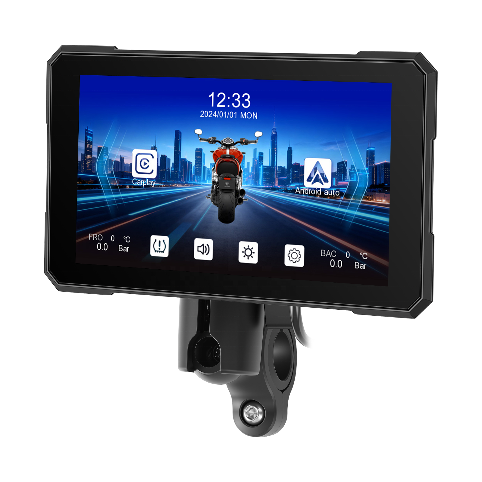 Motorcycle CarPlay Screen