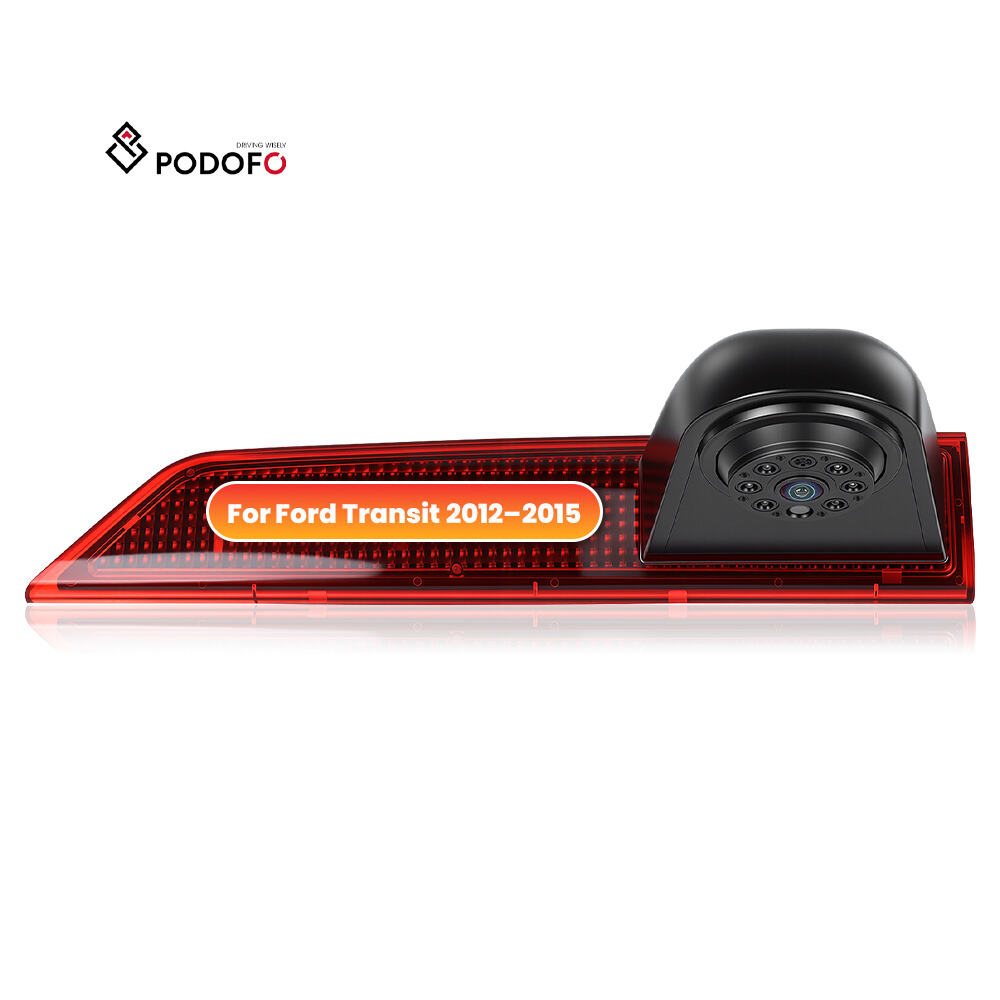 Podofo Car Rear View Backup Reversing Camera Night Vision Brake Light for Ford Transit 2012 2013 2014 2015 Wholesale OEM/ODM A4566
