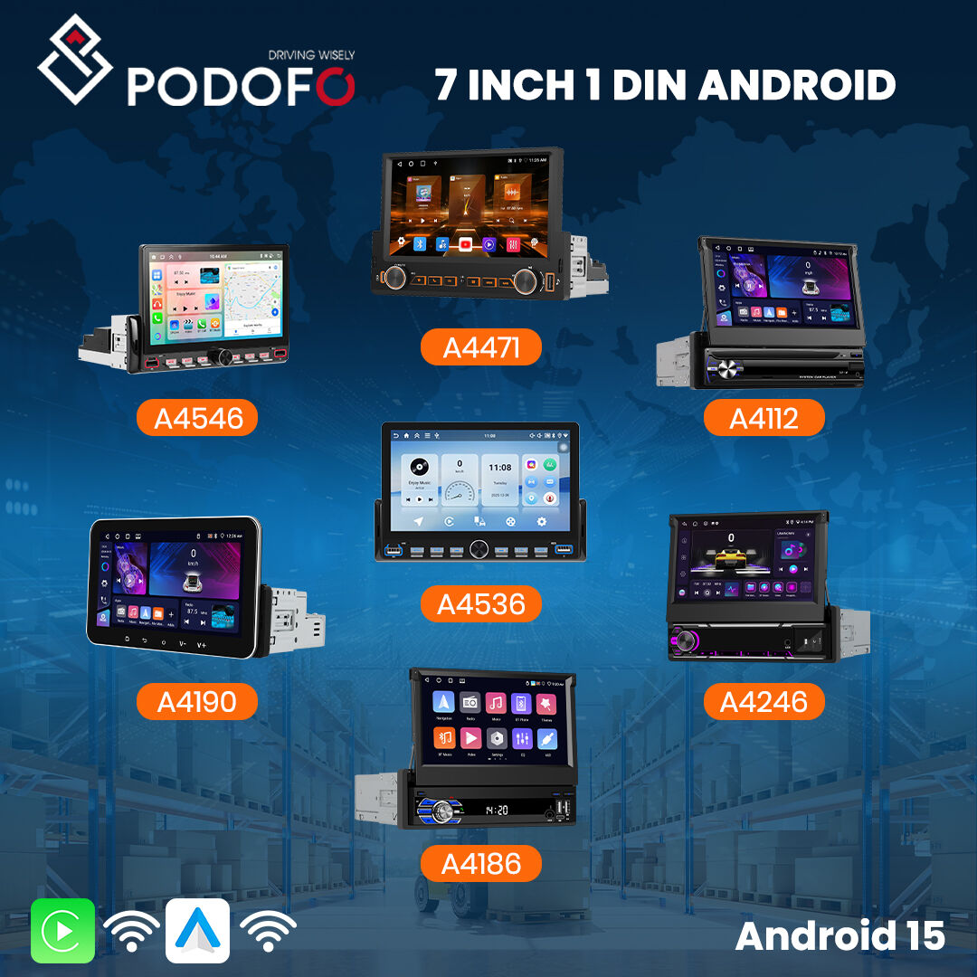 Expansive 7-Inch Retractable Display with Full Android Integration