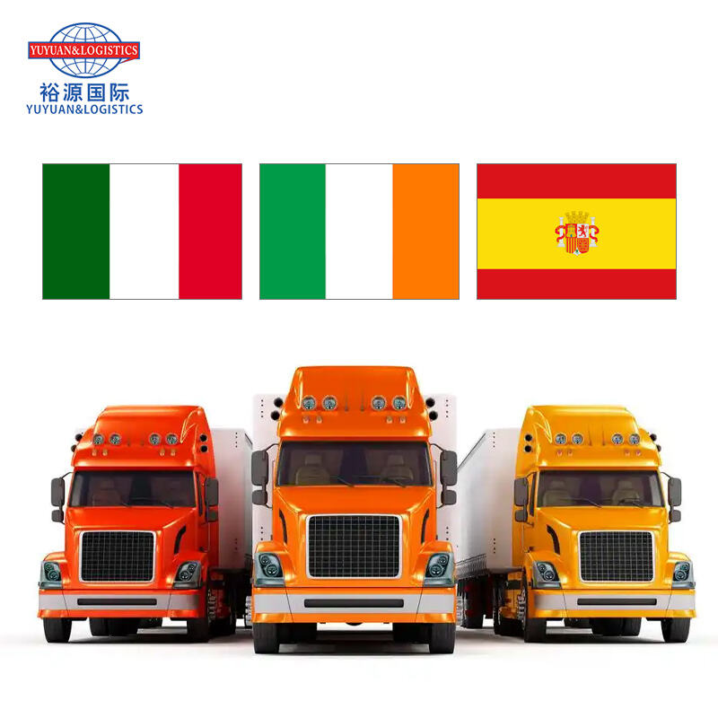 International Freight Forwarder Door to Door Services Shipping to Italy Ireland Spain Truck Freight Quotes Cargo Transportation Cost