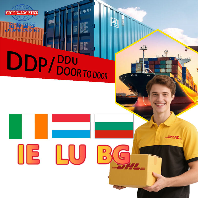 Express Freight Forwarding Agent From China Guangzhou to Ireland Luxembourg Bulgaria DDP  Forwarder Logistics Company