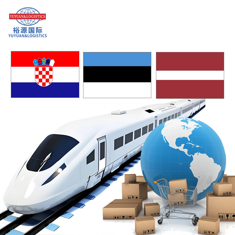 International Door to Door Shipping Logistics Custom Clearance Shipping Agent China to Croatia Estonia Latvia Railway Freight Forwarder Service