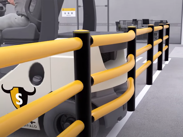 The polymer flexible barrier is an innovative product that combines safety