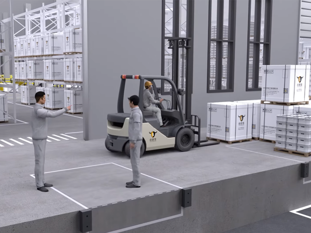 Loading Dock Safety Barriers prevent falls from height, ensuring the safety of forklifts and workers