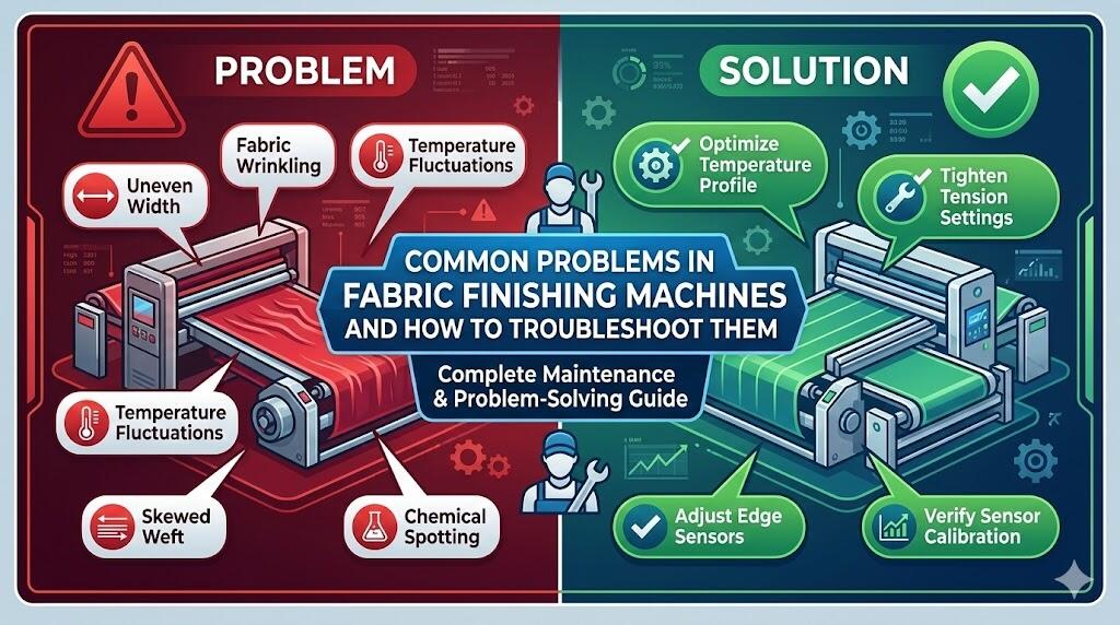 직물 마감기의 흔한 문제점 및 문제 해결 방법