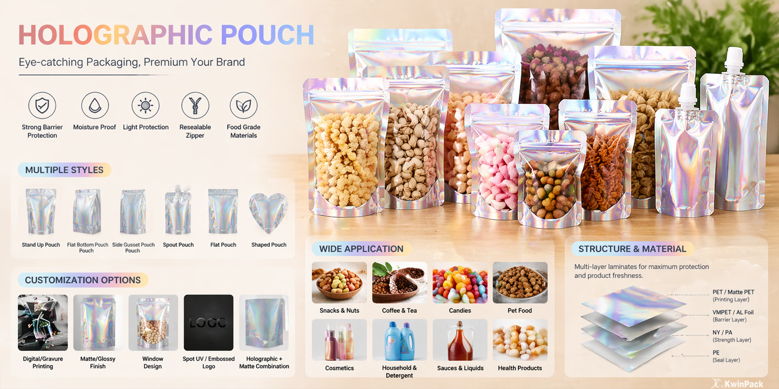 Bao bì hình ảnh toàn cảnh (holographic) cho các thương hiệu kẹo