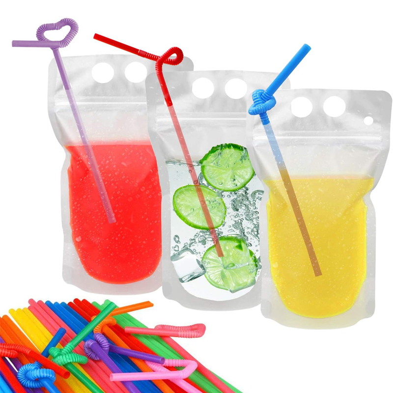 Bolsas Personalizadas de Suco com Canudo