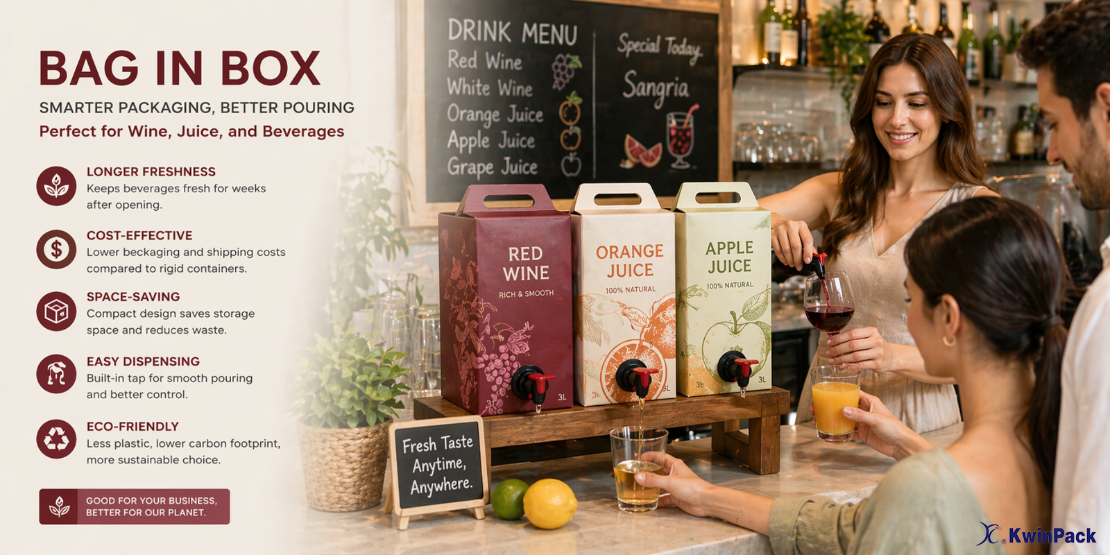 Khám Phá Những Lợi Thế của Bao bì Túi trong Thùng: Độ Tươi ngon, Tiết Kiệm Chi Phí và Thân Thiện với Môi Trường cho Bao bì Đa Tình Huống