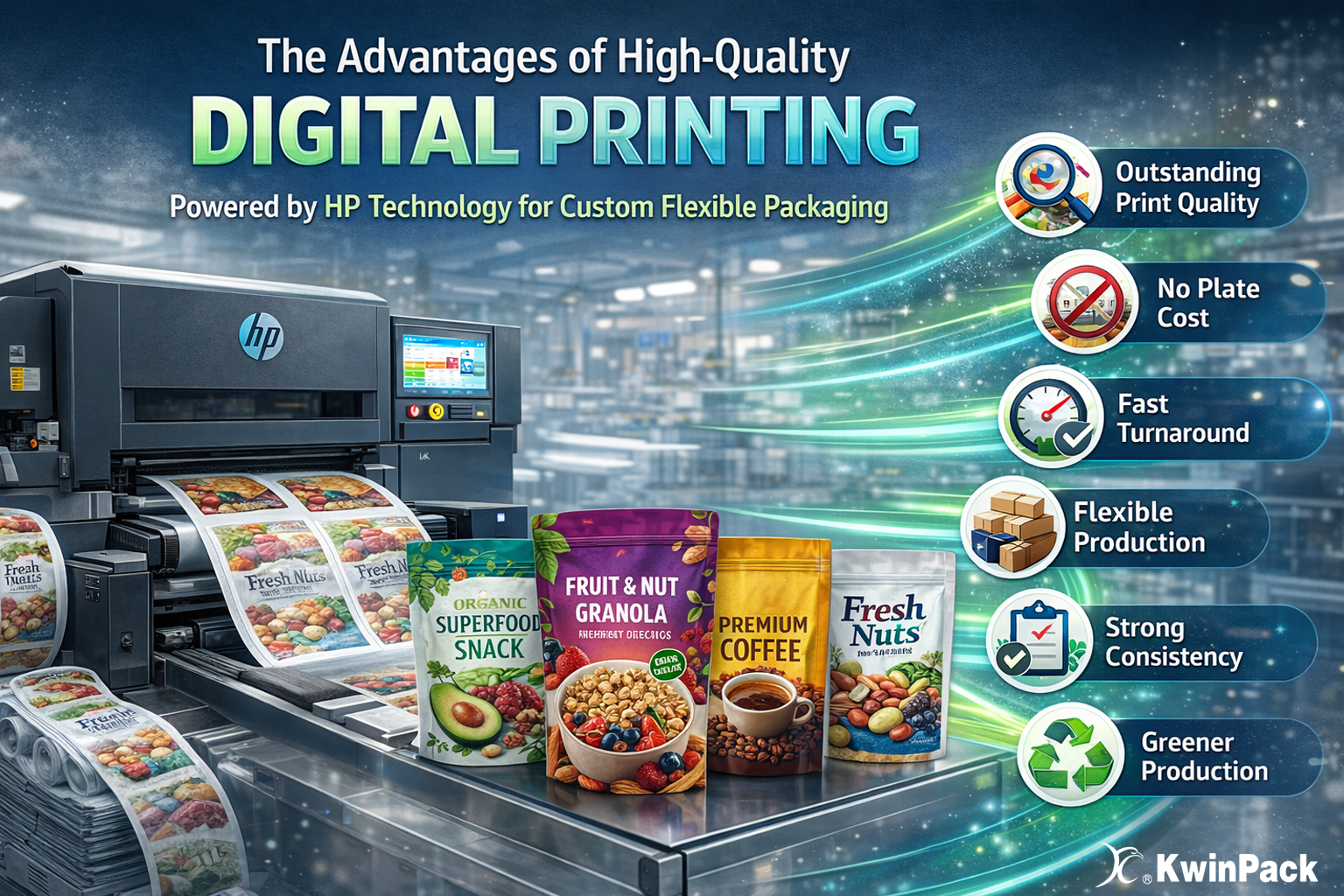The Advantages of High-Quality Digital Printing
— Powered by HP Technology for Custom Flexible Packaging