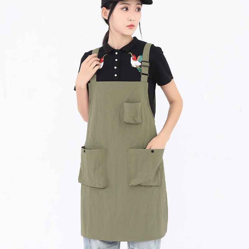  Wholesale Custom Printed Logo Waterproof Work Clothes Aprons for Household and Kitchen Advertising