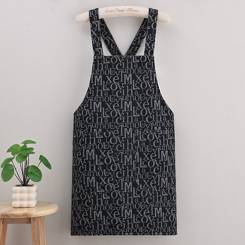 Custom Unisex Vintage Blue Jeans Restaurant Coffee Barista Bartender Denim Apron