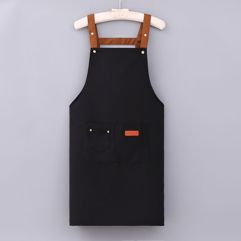 Custom Aprons Logo Polyester Cotton Fabric Kitchen Cleaning Chef Cooking Restaurant Apron for Adult