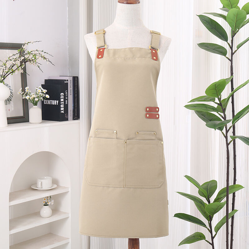 Custom Mens  Duty Waterproof Bbq Canvas Tool Work Apron with Pockets