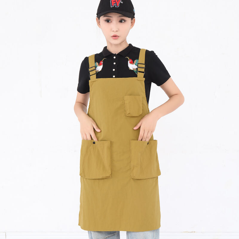  Wholesale Custom Printed Logo Waterproof Work Clothes Aprons for Household and Kitchen Advertising