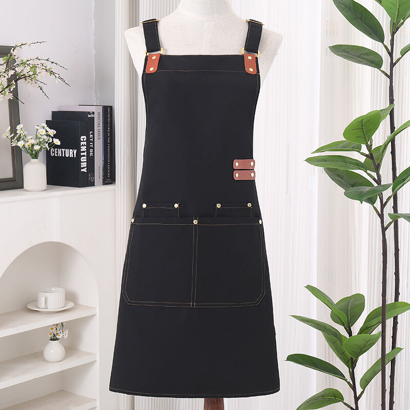 Custom Mens  Duty Waterproof Bbq Canvas Tool Work Apron with Pockets