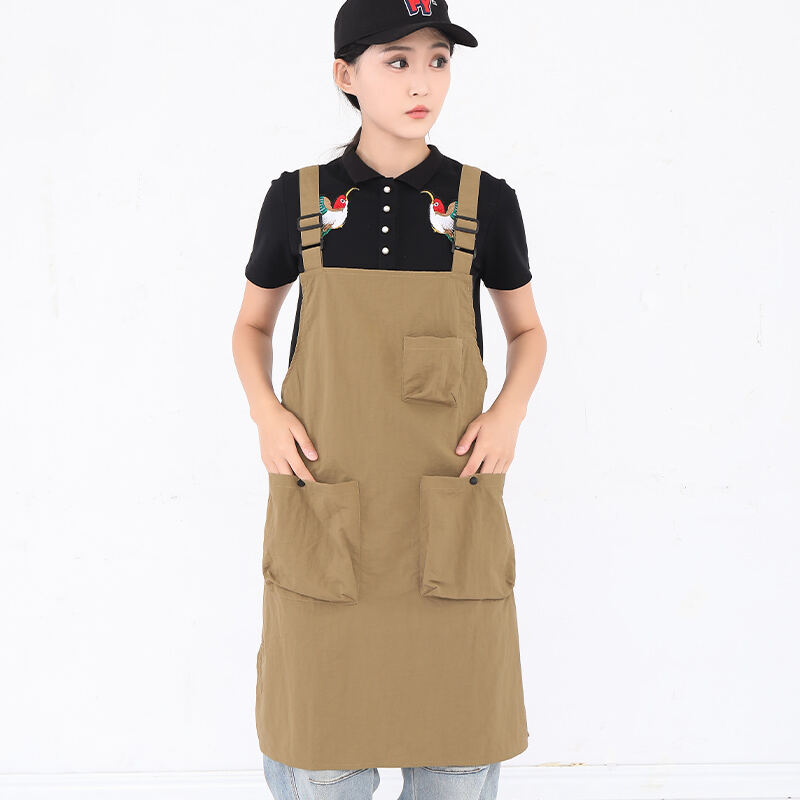  Wholesale Custom Printed Logo Waterproof Work Clothes Aprons for Household and Kitchen Advertising