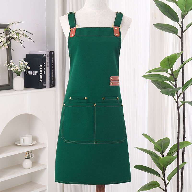 Custom Mens  Duty Waterproof Bbq Canvas Tool Work Apron with Pockets