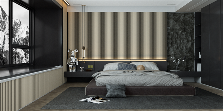 Home bedroom scene