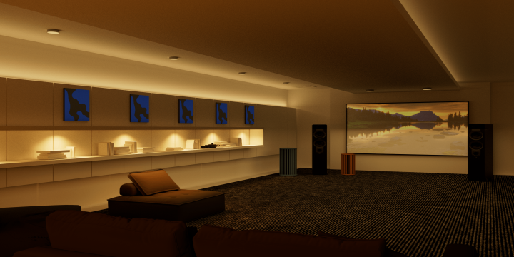 Home theater soundproof decoration