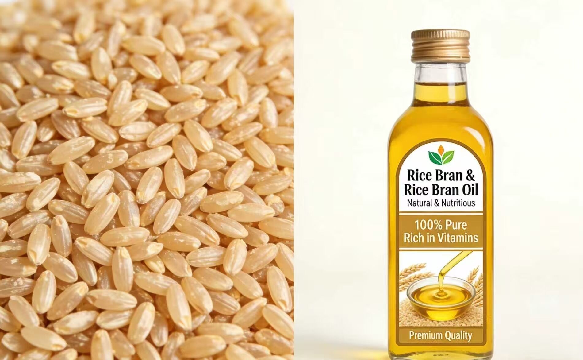 Edible Grade Rice Bran Oil for Cooking and Nutritional Food Preparation