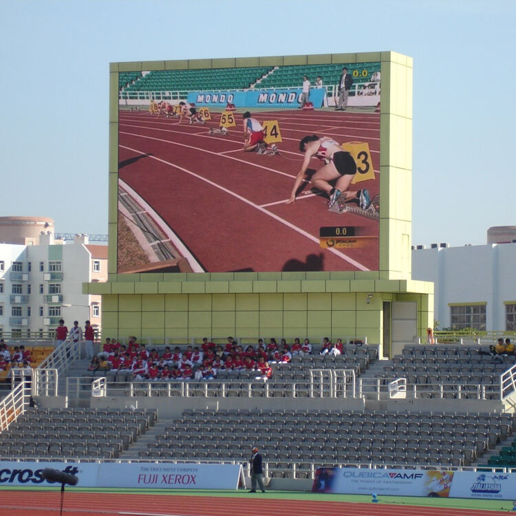 Dinamik Stadion LED Ekranlari Yoshil Ko'rsatma Tajribasi uchun