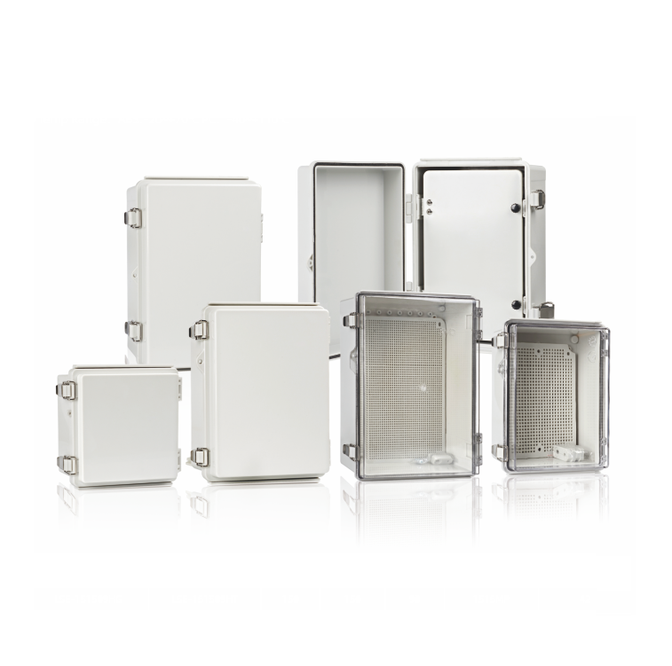 IP68 Waterproof Plastic Junction Box Electrical Box with Stainless Steel Hinges
