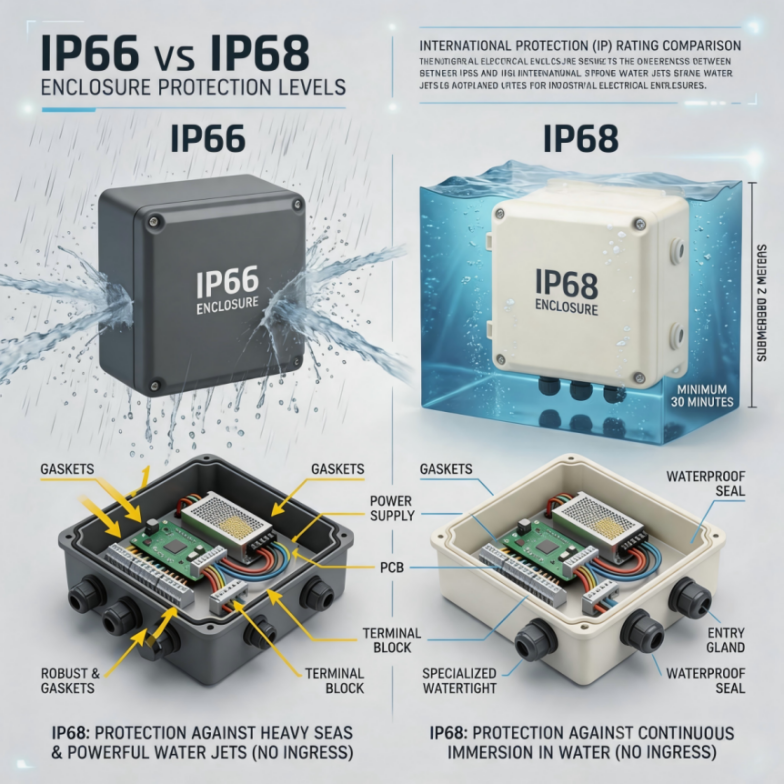 Посібник щодо водонепроникних корпусів зі ступенем захисту IP66/IP67/IP68