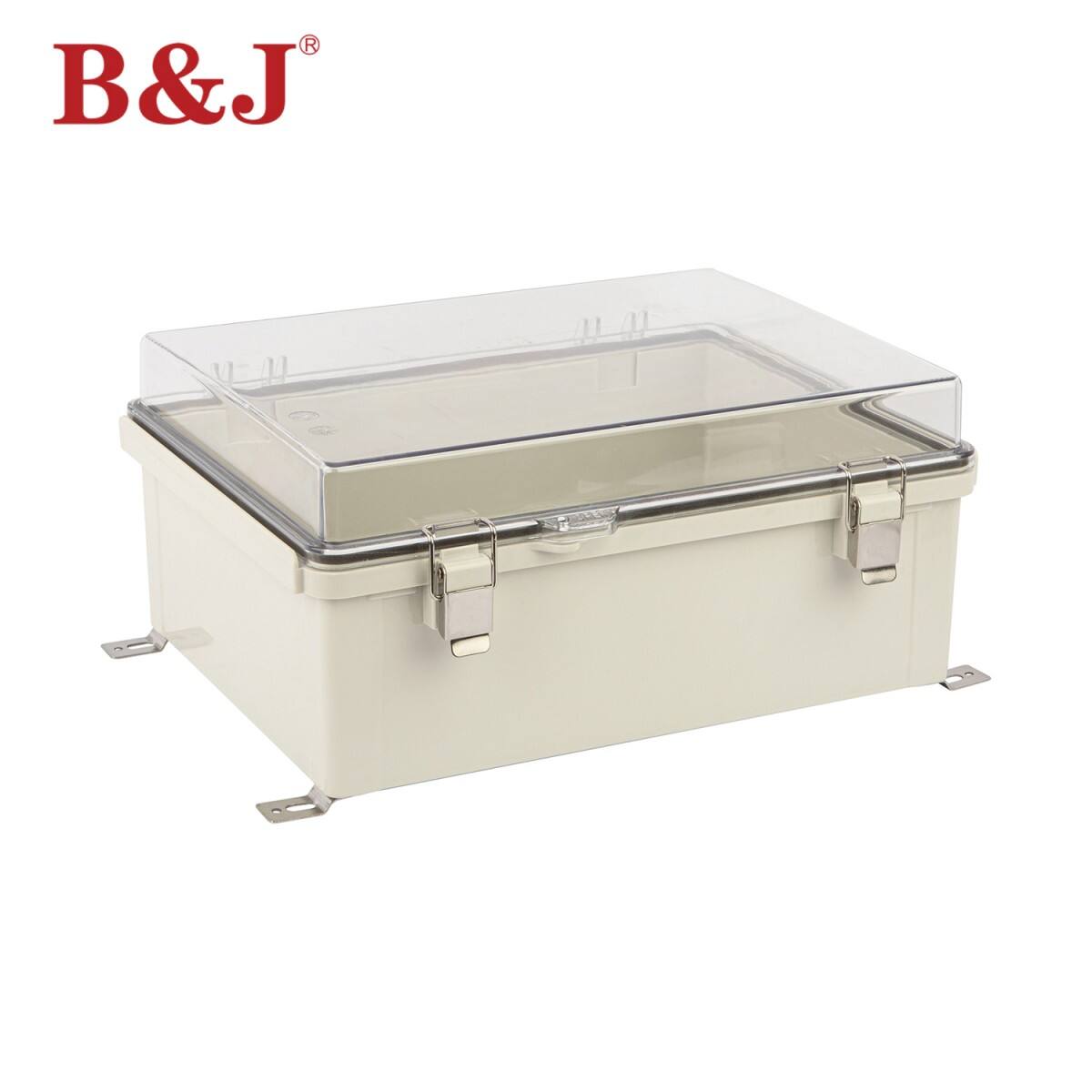IP68 Waterproof Plastic Junction Box Electrical Box with Stainless Steel Hinges