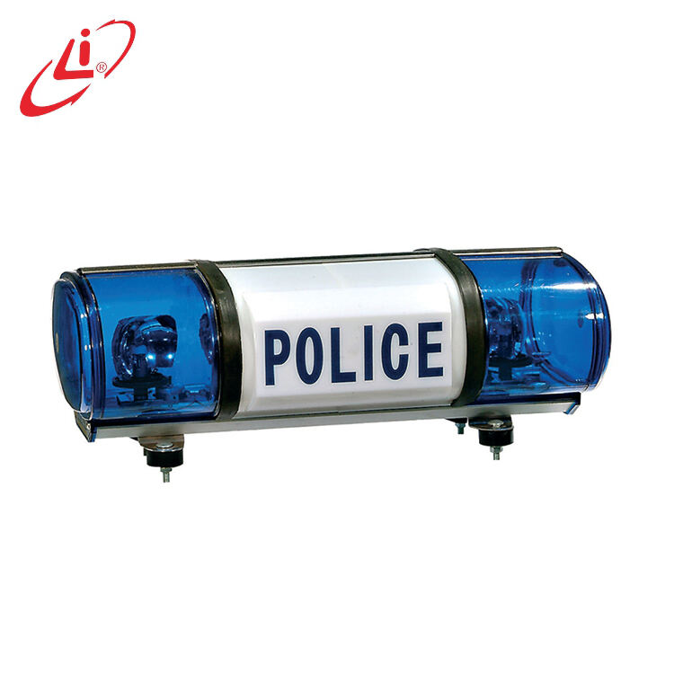 Police Halogen Bulb Rotating Light Mini Lightbar