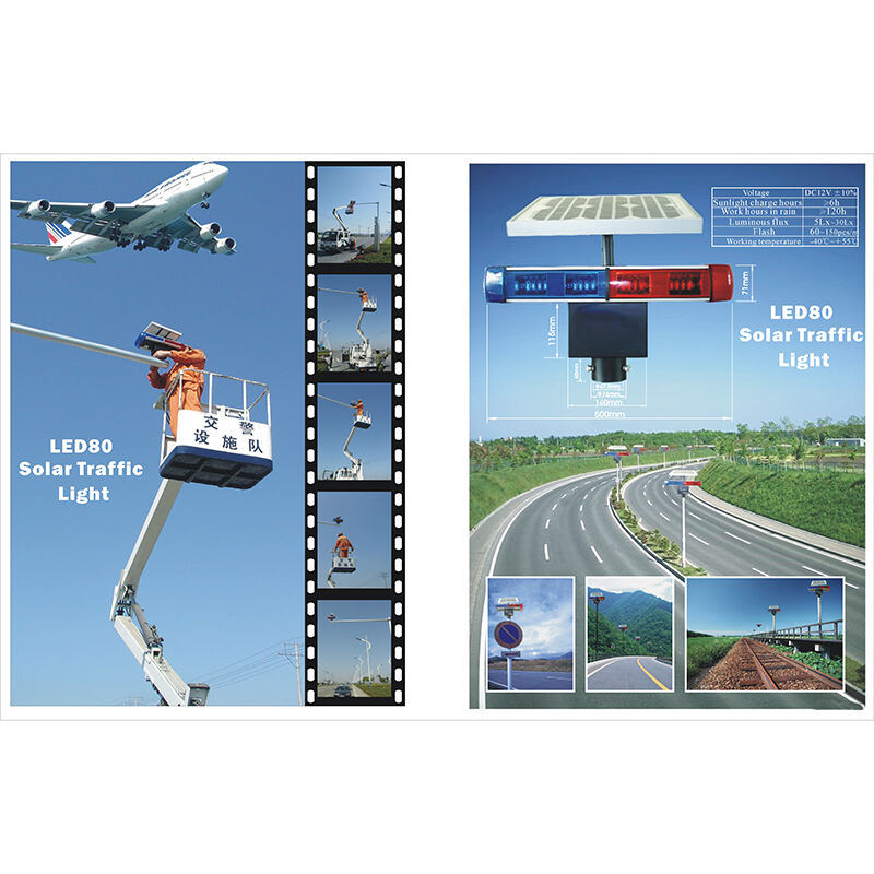 Solar Powered Traffic Warning Light