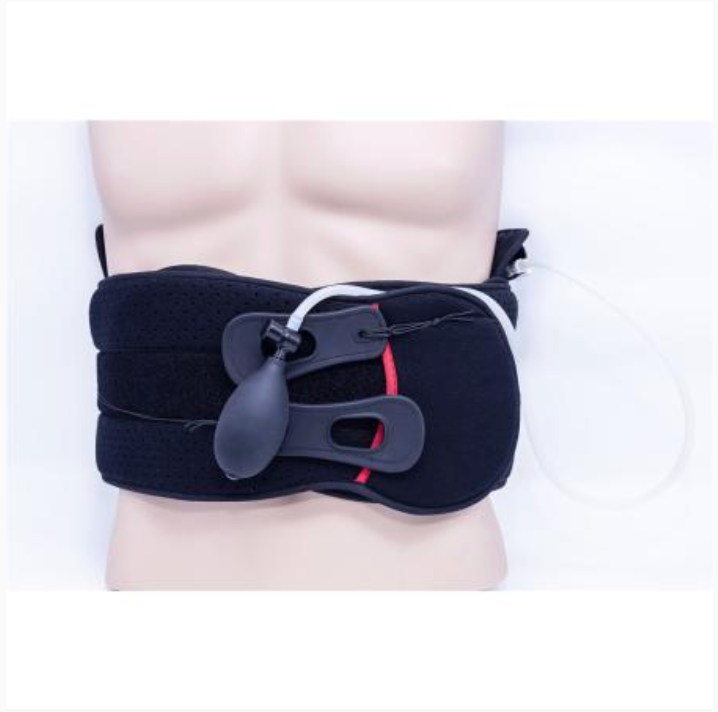 Adjustable Pneumatic LSO Back braces with airliners for posture or lower back pain injury
