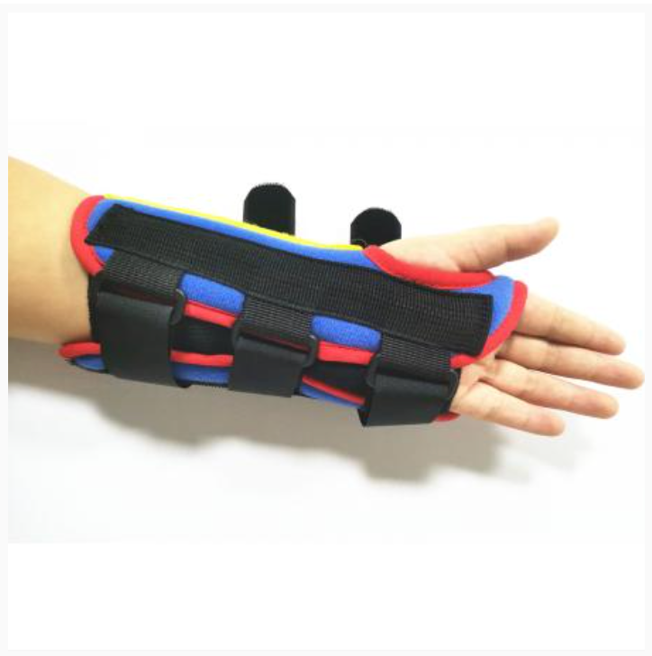 Coloured Paediatric wrist splint braces with aluminum stays for children/ kids / teenagers / infants
