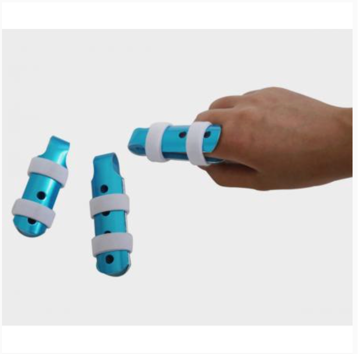 Adjustable Aluminum Cot Finger splint braces with or without straps for protection or immobilization