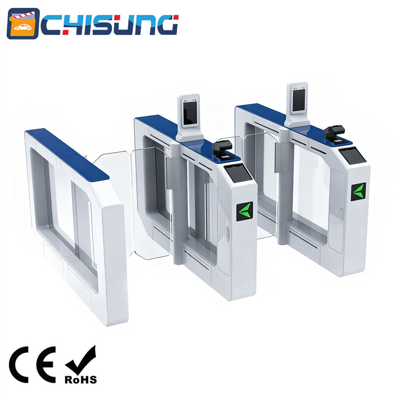 CSM3611 Servo Motor Speed Gate  L1700xW210xH1000mm Cold-Rolled Steel 18-Infrared AFC Access Control Turnstile