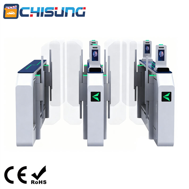 CSM3610 Servo Motor  Speed Gate Pedestrian Turnstile L2800*W220*H1000mm Cold-Rolled Steel Anti-Clip for Subway/Station Access