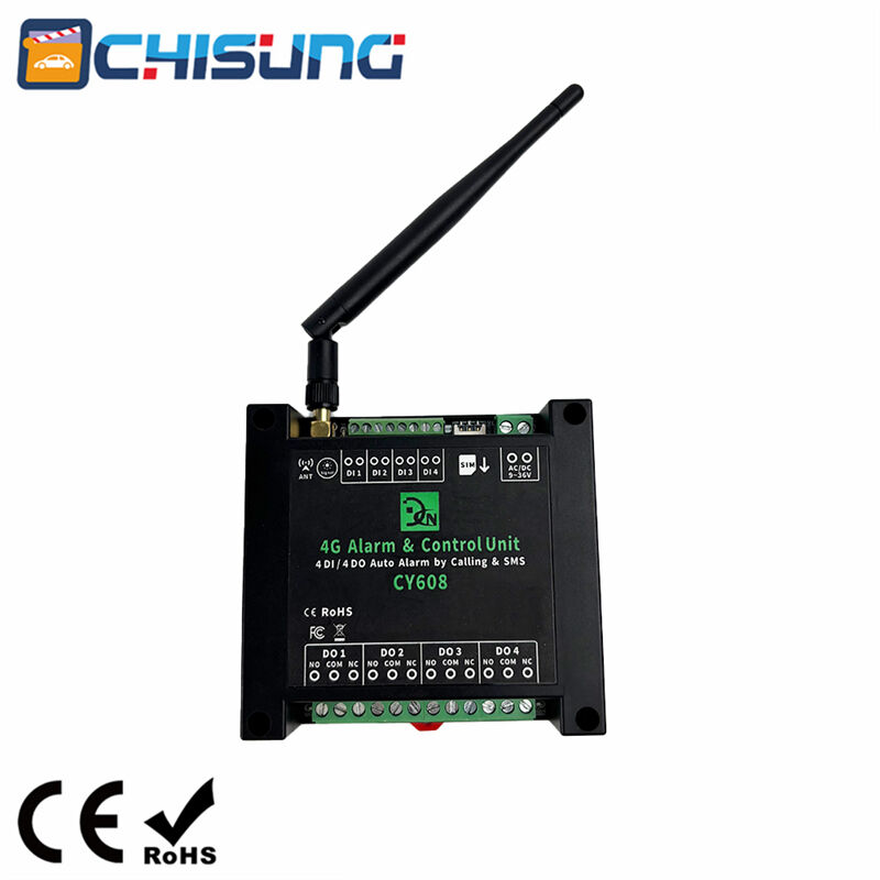 CY608 GSM/4G 4DI 4DO Remote Alarm Controller SMS Call Alert Relay Control for Security & Automation