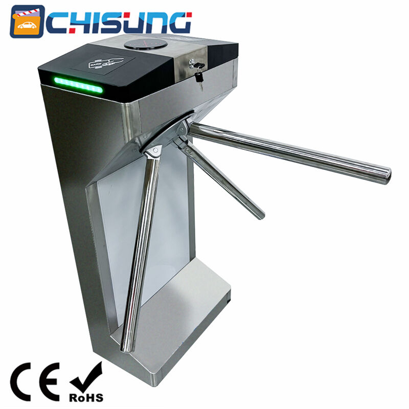 CSTSE024-OEM Semi-Automatic Vertical Tripod Turnstile 485mmL*280mmW*980mmH SUS304 Material