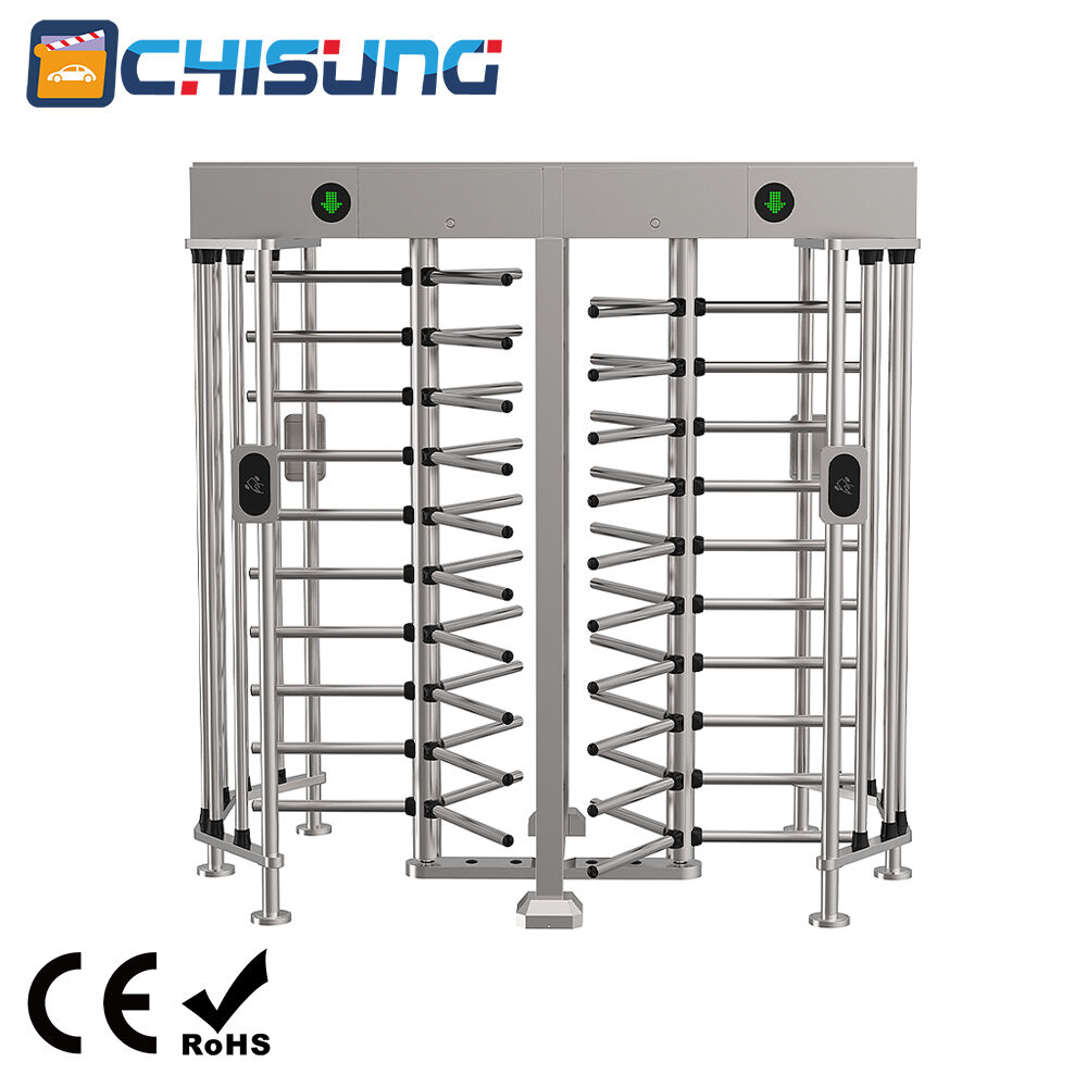 CSGM537-2 2200*1300*2230mm SUS304 Full-Height Turnstile Secure Access Gate for Traffic Security Control