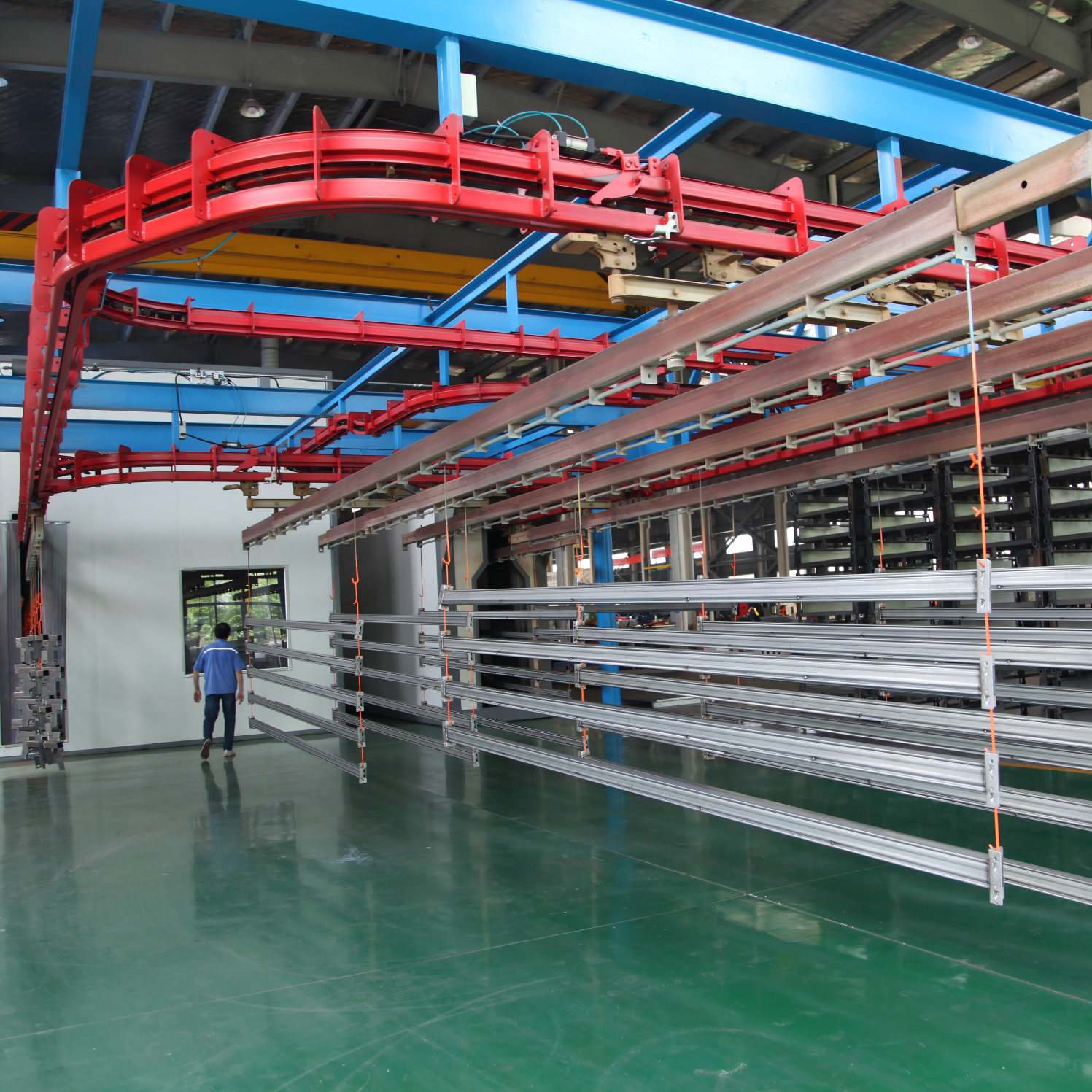 Intelligent Storage Rack Powder Spraying Line