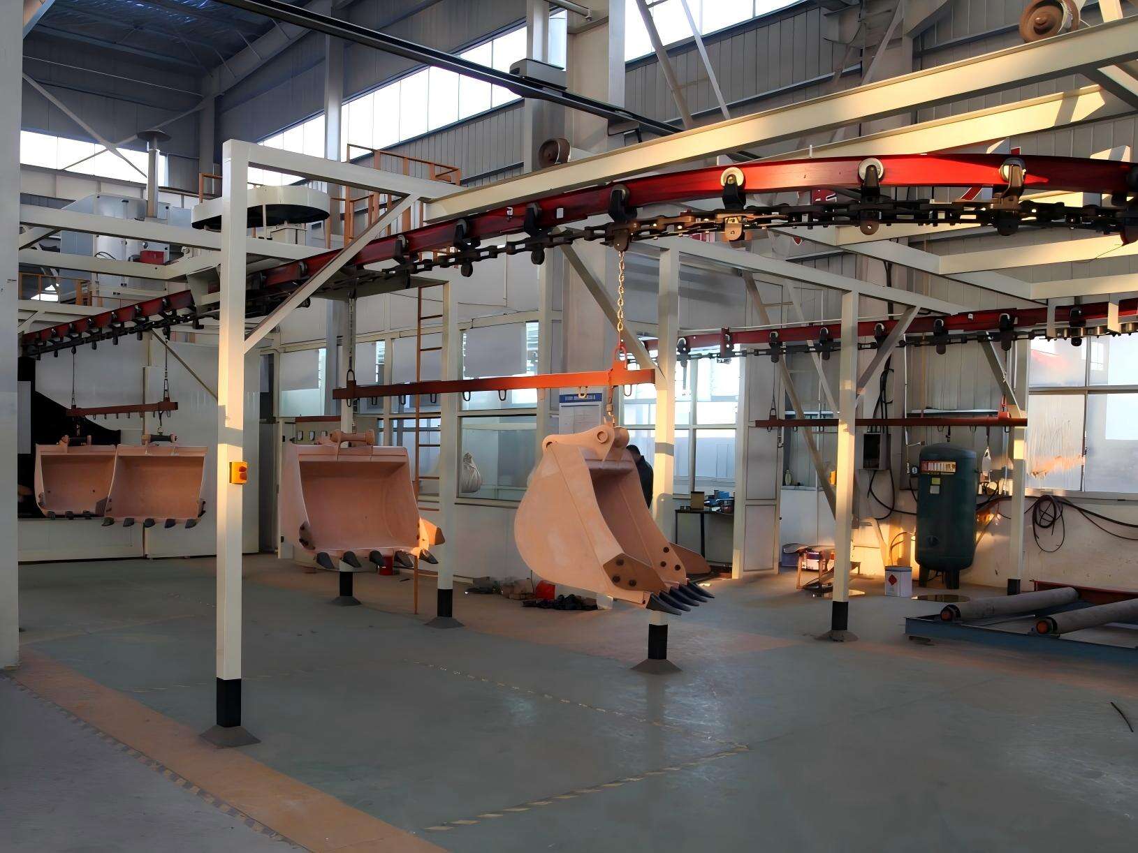 Excavator Bucket Painting Line