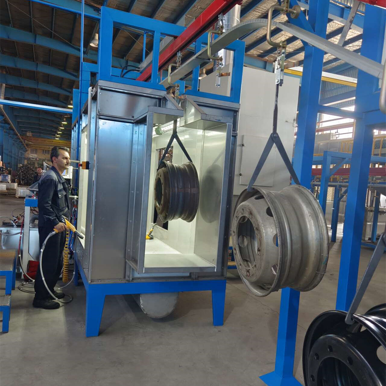 Steel Wheel Electro-coating and Powder Coating Line 