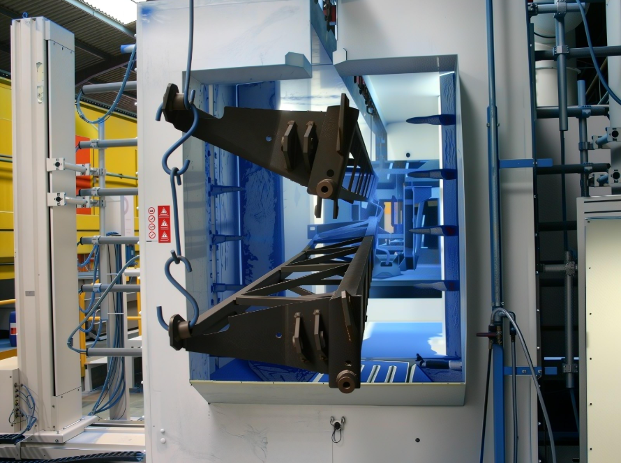 Big Steel Structure Powder Coating Line