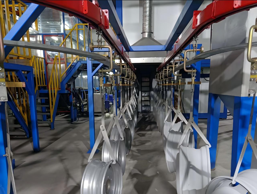 Complete Wheel Rim Coating Line: Pretreatment + Electrophoresis + Powder Coating