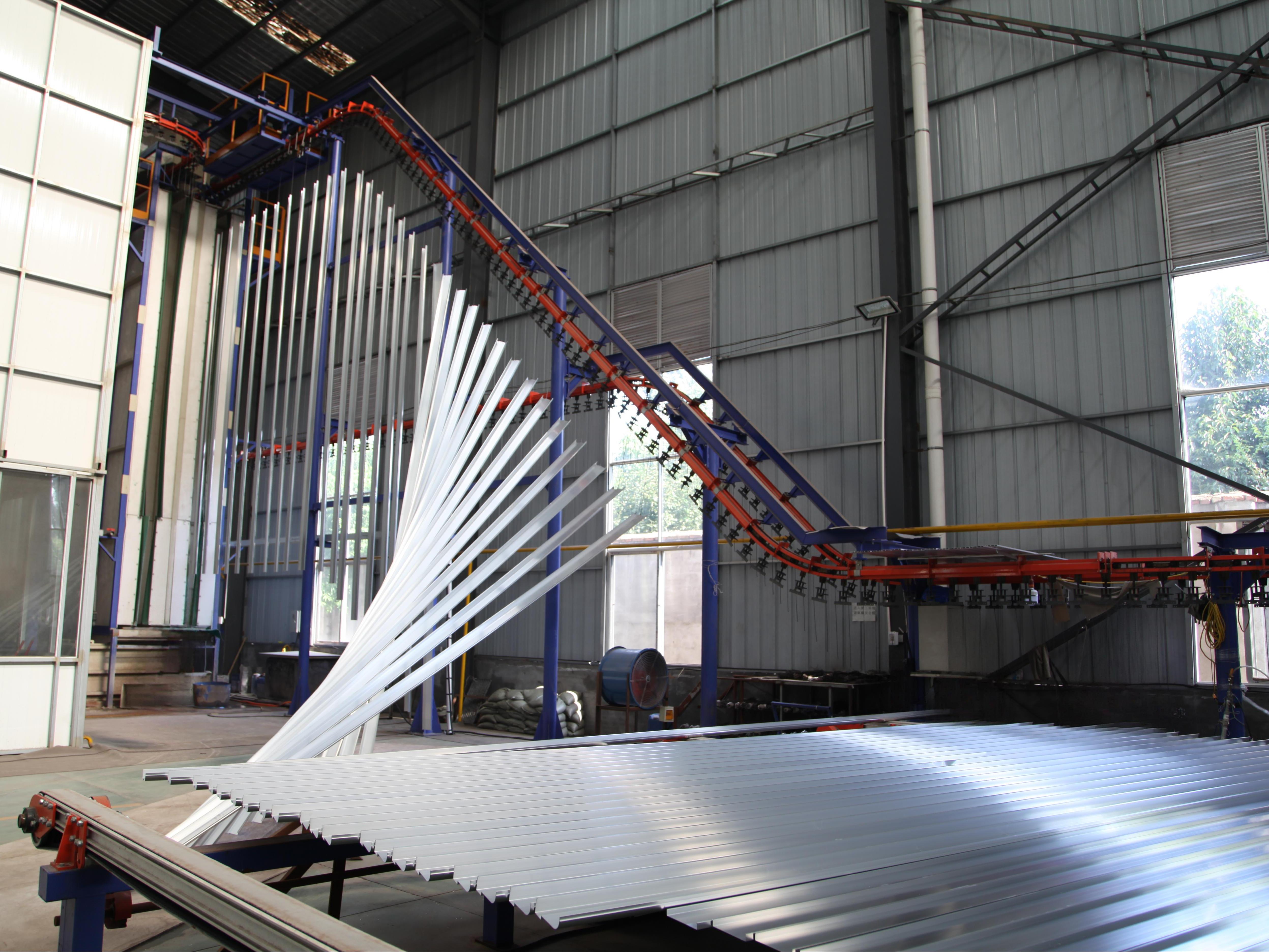 Vertical Powder Coating Line for Aluminum Profiles