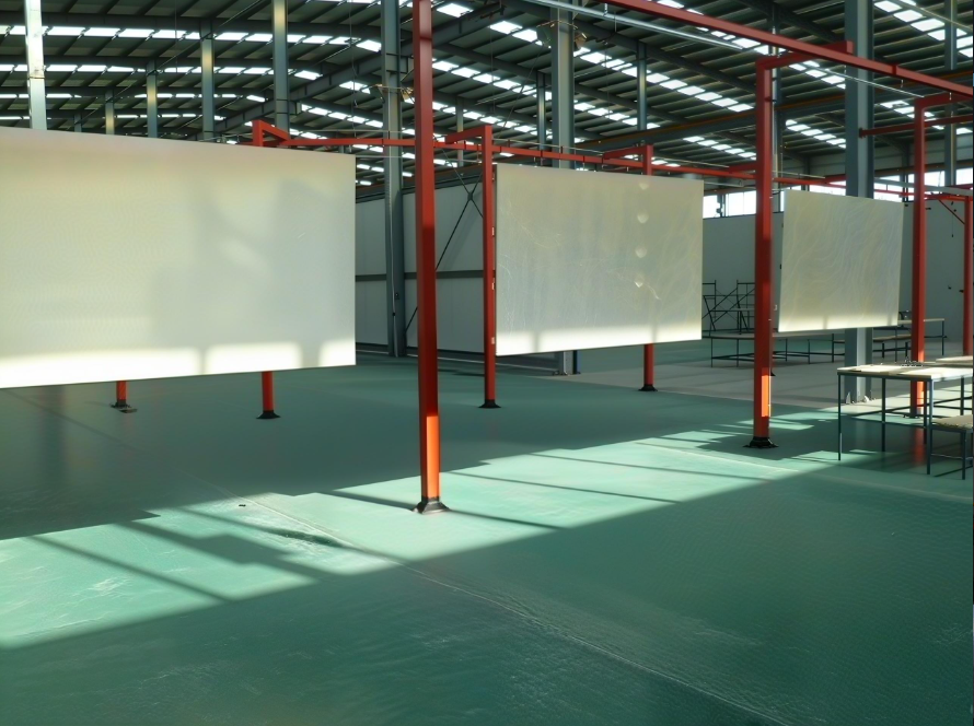 Fluorocarbon Wet Spraying & Drying System with Exhaust Gas Treatment